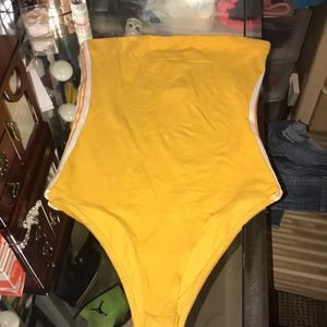 Yellow Tube Bodysuit